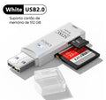 Leitor de Cartão USB 3.0 2 em 1 – Adaptador de Cartão de Memória Micro SD e TF de Alta Velocidade