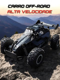 Carro RC 2WD 1:16 Off-Road 2.4G Controle Remoto Buggy de Corrida com Luzes LED, Drift e Escalada.