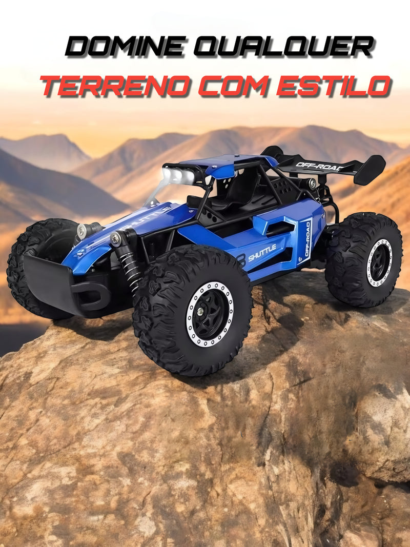 Carro RC 2WD 1:16 Off-Road 2.4G Controle Remoto Buggy de Corrida com Luzes LED, Drift e Escalada.