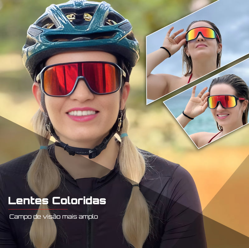 Óculos de Ciclismo SCVCN UV400 - Perfeito para Bicicleta, Caminhada e MTB