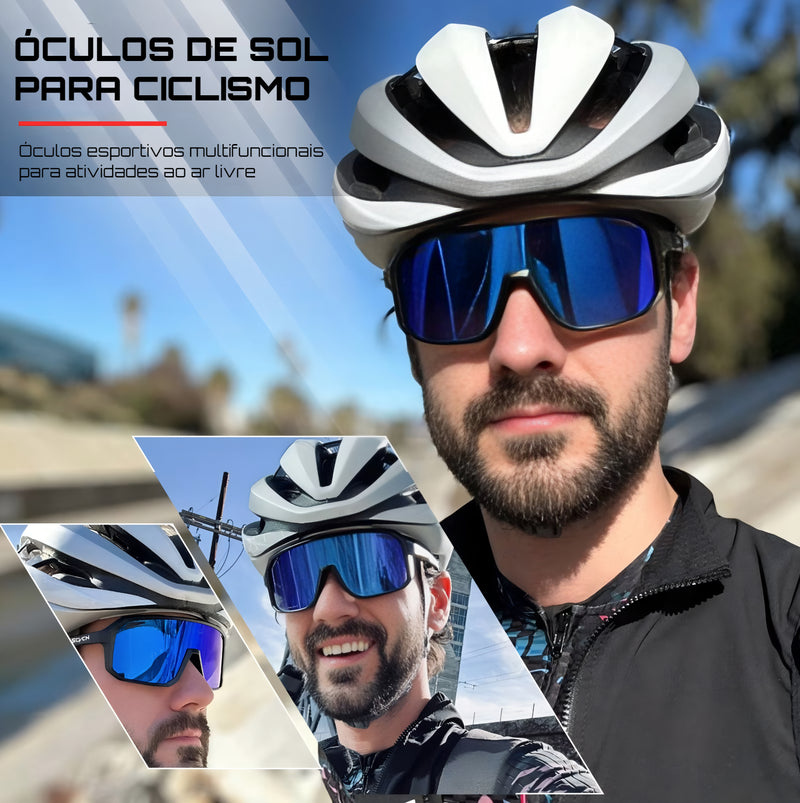 Óculos de Ciclismo SCVCN UV400 - Perfeito para Bicicleta, Caminhada e MTB