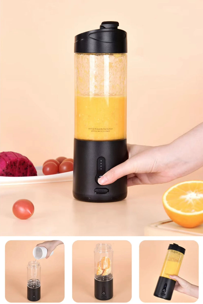 Mini Liquidificador Portátil Elétrico para Sucos e Smoothies – Multifuncional, Recarregável.