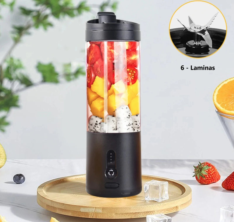 Mini Liquidificador Portátil Elétrico para Sucos e Smoothies – Multifuncional, Recarregável.