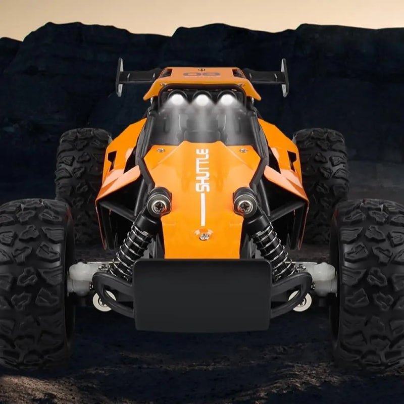 Carro RC 2WD 1:16 Off-Road 2.4G Controle Remoto Buggy de Corrida com Luzes LED, Drift e Escalada.