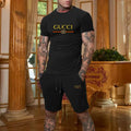 Conjunto de Verão 3D Luxo Paris Camiseta e Shorts.