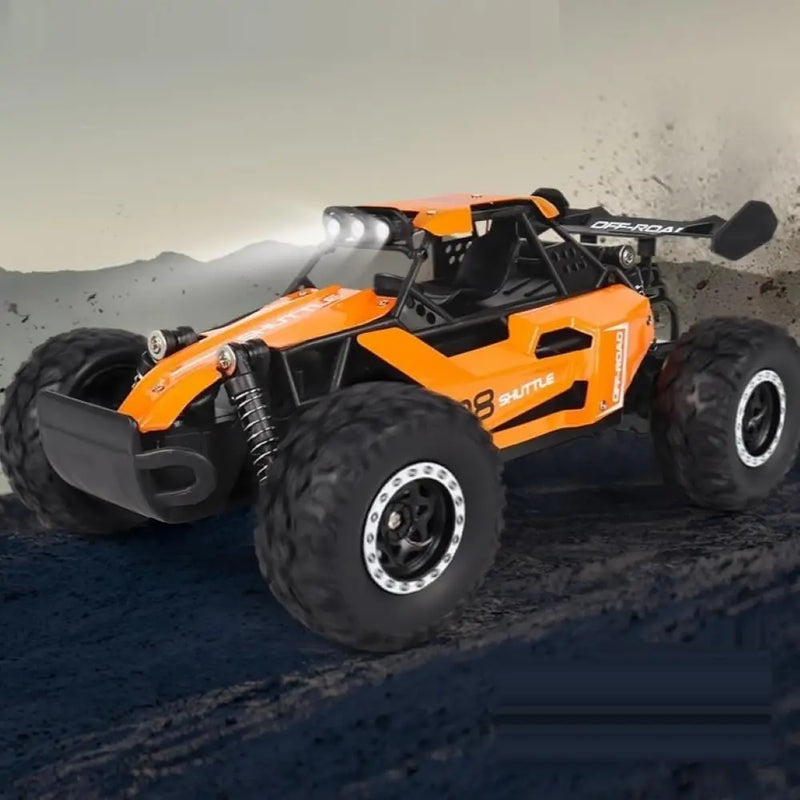 Carro RC 2WD 1:16 Off-Road 2.4G Controle Remoto Buggy de Corrida com Luzes LED, Drift e Escalada.