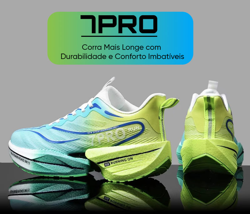 Tênis Esportivos Marathon Air Cushion com Placa de Carbono - Leves, Respirável e Antiderrapante para Homens e Mulheres