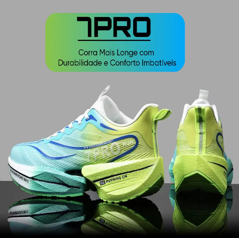 Tênis Esportivos Marathon Air Cushion com Placa de Carbono - Leves, Respirável e Antiderrapante para Homens e Mulheres